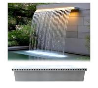 Kit de fuente de cascada para piscina, conector de desbordamiento para patio, terraza, parque y estanque, características de agua, mejora el paisaje al aire libre y la relajación