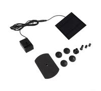 Kit de fuente solar de 1,5 W con panel solar monocristalino y caudal de 200 L H para baños de pájaros y estanques de aguas poco profundas
