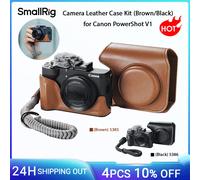 SmallRig Estuche de piel para Canon PowerShot V1 marrÃ³n