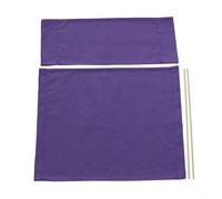 Kit de funda de repuesto para silla de director con 2 soportes de madera, resistente a la intemperie y conveniente para uso en exteriores (morado)