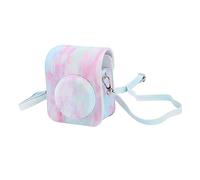 Kit de Funda Protectora para Fujifilm Instax Mini 12, Bolsa de Transporte de Cuero PU con Impresión en Color para Mini 12, Funda para Cámara Instantánea con Hombro Ajustable (Burbuja de ensueño)