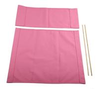Kit de fundas esenciales para sillas con accesorios de madera diseñados para varios estilos de sillas (rosa)