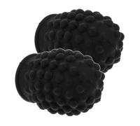 Kit de Fundas para Baquetas de Silicona 5a7a, 2 Piezas Negras | Protege la Cabeza Baquetas, Uso en Practice Pads, Adecuado para Enseñanza Escolar y Ensayos de Estudio