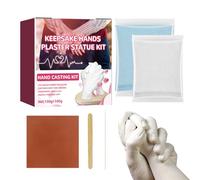 Kit de fundición a mano de yeso, juego familiar de moldes para manos y pies, regalo de recuerdo de boda, artesanía de memoria para parejas, padres y abuelos, decoración navideña