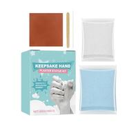 Kit de fundición a mano,Decoración de polvo de yeso,Kit de fundición de mano sin fortless para parejas | Grabación clara de huellas dactilares para la boda Navidad parejas esposa padres mamá novia