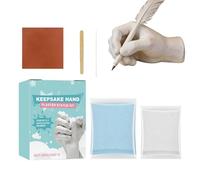Kit de fundición a mano - Juego de moldes de couples Keepsake para manualidades, kit de impresión de yeso | Detailed Hand Mold Creation Crafting Powder Sculpture Memorial Art Piece Romantic Gift