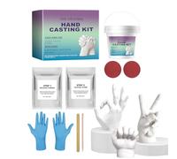Kit de fundición a mano para parejas - Juego de manualidades con molde de escultura romántica con guantes, proyecto de arte DIY | Perfecto para hombres, novio, novia, regalo de recuerdo creativo, arte