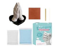 Kit de fundición a mano para parejas: polvo para modelar recuerdos de yeso, decoración artesanal para esculturas de bricolaje | Regalo de arte de memoria romántica para la celebración de la boda, N