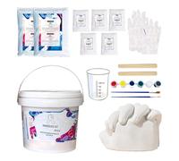 Kit de fundición a mano, suministros románticos realistas y seguros, kit de moldeo de sujeción de mano, para cumpleaños, boda, compromiso, San Valentín, día de la madre, día del padre, reuniones