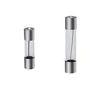 Kit de fusibles de vidrio de acción rápida de 9 valores, 72 unidades, 250 V, 6 x 30 mm.