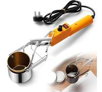 Kit de Fusión de Plomo, Horno Eléctrico para Fundir Metales de 250W/300W/350W con Temperatura Ajustable de 150-450℃, Crisol Portátil para Fundición de Metales para Colgantes de Metal 250W