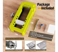 Kit De Gabarit De Charnière De Porte Pour Raboteuse,Kit D'Installation De Charnières De Porte | Gabarit Ajustable / 7,87 X 3,5 X 2,16 Pouces Bois De 8 À 13 Cm Pour Bâtiment