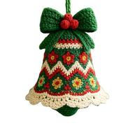 Kit de ganchillo de de Navidad, kit de ganchillo fácil para decoración de campanas de Navidad, suministros de manualidades hechos a mano para vinculación familiar, práctica de atención
