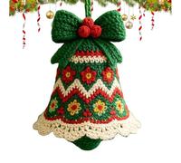 Kit de ganchillo de Navidad para principiantes - Estuche de campana de Navidad de ganchillo - Suministros creativos para actividades familiares y plena conciencia, decoración del hogar para adultos