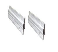 Kit de Ganchos para Marcos de Fotos de 150 mm - Clips en Z Resistentes para Colgar Fotos y Espejos - Montaje en Pared - Ganchos de Fijación de Aluminio (150 mm, 2 Par con Tornillos y Anclajes)