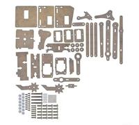 Kit de garra de brazo de robot acrílico para proyectos basados en Arduino que enfatizan la lógica de programación de habilidades de construcción y conceptos de ingeniería del mundo real (naranja)