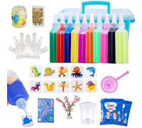 Kit de Gel de Agua de Hadas de Aqua para niños - 20 Colores Magic Squish Maker Set | Kit de Juguete con 8 moldes de Doble Cara | Regalo Creativo de artesanía para niñas de 5 a 8 años