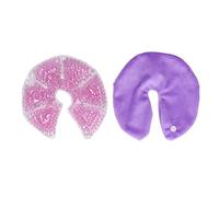 Kit de gel de pecho, compresa de lactancia fría y caliente, reduce la hinchazón y el dolor, profundiza la glándula mamaria, con inserciones de gel para un uso cómodo (morado)