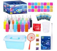 Kit de gel mágico - Actividades creativas DIY con 12 moldes de dibujos animados | Set de gel de para niños | Regalo para niños y niñas a partir de 3 años, cumpleaños, escuela, hogar, juego