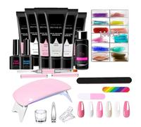 Kit De Gel Para Extensiones De Uñas,6 Colores Ligeros | Gel Tapa Uñas Para Mujer,Para Viajes Y Regalos (Esposa, Amiga, Hermana, Hija)