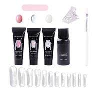 Kit De Gel Para Uñas - 3 Colores De Manicura Con - Formas Para Extensión De Uñas Con Gel | para Mujeres Madres Novias Profesionales Salón en Casa Estudio y Uso Diario