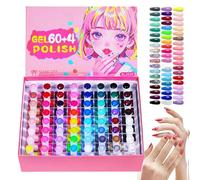 Kit De Gel Para Uñas - Secado Rápido 60 Colores Duradero Suministros De Belleza - Esmalte En Gel Para Uñas - Para Casa Salón Manicura Spa Viaje Boda Fiesta Novia Vacaciones Festival
