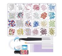 Kit de gema - joyería, conjunto de decoración cosmética | Gemas de dientes temporales Adhesivo para grietas CHIPS que llenan reparación Mejora Restoration Style Smile