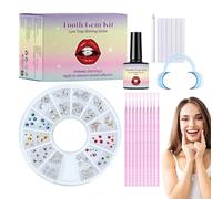 Kit de gemas de dientes, joyería de dientes para principiantes, gemas de dientes de moda, cristales de dientes, gemas fáciles de instalar, calcomanías de dientes brillantes, kit de gemas, joyería de