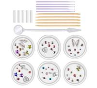 Kit De Gemas De Dientes Para Dientes - Juego De Joyas De Dientes Creativos, Cristales De Dientes | Kit De Gemas De Dientes Profesionales Para Una Sonrisa Brillante, Joyas Únicas De Dientes Espumosos,