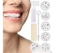 Kit de gemas de tooth - mezcla de acento brillante, obras de arte