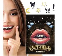 Kit de gemas para dientes brillantes,Kit de gemas para dientes - Kit de joyería con gemas de,Cristales deslumbrantes Joyería Dientes Gemas Decoraciones de dientes para mujeres, principiantes