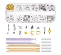 Kit de gemas para dientes, es de gemas para dientes,Juego de gemas para dientes - Diente reflectante, artificial de dientes, gemas de múltiples formas para la fiesta de dientes de Navidad de Halloween