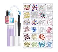 Kit de Gemas para Dientes - Joyería de Mejora Cosmética | Cristales de Repuesto para Decoración de Sonrisa | Restauración Temporal y Arte