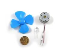 Kit de generador de turbina eólica 0.1-12V 0.001-0.2A salida 3000RPM Mini dinamo generador estudiante físico experimental parte de enseñanza