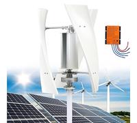 Kit de generador de turbina eólica, 12 V/24 V/48 V CA, 5000 W/9000 W con controlador MPPT y 3 cuchillas de fibra de nailon para aplicaciones marinas y autocaravanas