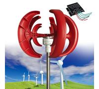Kit de generador de turbina eólica, 12000 W, 12 V/24 V/48 V, juego de electricidad vertical, kit de alimentación horizontal de 5 cuchillas para el hogar, barco, marina, monitoreo, alumbrado público
