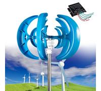 Kit de generador de turbina eólica, 12000 W, 12 V/24 V/48 V, juego de electricidad vertical, kit de alimentación horizontal de 5 cuchillas para el hogar, barco, marina, monitoreo, alumbrado público