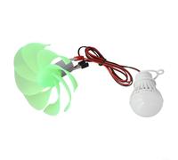 Kit de generador de turbina eólica con motor y cuchillas, proyecto educativo de ciencia para niños y aficionados, suministro de energía alternativo portátil de 120 mm