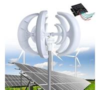 Kit de generador de turbina eólica de 12000 W, 24 V, 48 V, generador de viento vertical con controlador para barcos, terrazas, cabañas, casas móviles