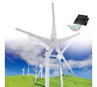 Kit de generador de turbina eólica de 12000 W para el hogar, 12 V/24 V/48 V, baja velocidad de arranque, generador de energía eólica, molino de viento de energía industrial