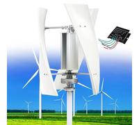 Kit de generador de turbina eólica de 14000 W con controlador MPPT - 12 V/24 V/48 V/110 V/220 V generador de viento vertical para producción de energía doméstica