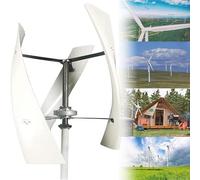 Kit de generador de turbina eólica de 5000 W/9000 W, fuente de alimentación vertical de 3 aspas, apto para turbinas eólicas domésticas/caravanas/marinas, 9000 W-12 V