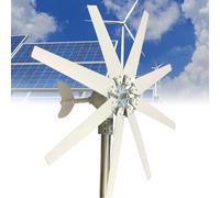 Kit de generador de turbina eólica de 8000 W, controlador híbrido solar para el hogar, farola, barco y monitoreo, sistema de energía de molino de viento de 48 V para soluciones de energía renovable