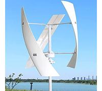 Kit de generador de turbina eólica de eje vertical, salida de potencia de 3000 W, funcionamiento de bajo ruido para soluciones de energía fuera de la red en varios ajustes