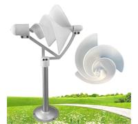 Kit de generador de turbina eólica en microespiral de 10W, diseño silencioso de imán permanente de 12V, modelo Arquímedes Rose Breeze for el hogar y la pequeña granja(12v-1pc)