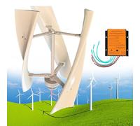 Kit de generador de turbina eólica, molino de viento de 3 aspas de 12000 W para sistemas de 12 V/24 V/48 V con controlador híbrido de viento solar para generación de energía doméstica fuera de la red