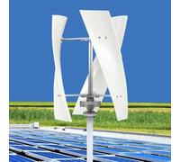 Kit de generador de turbina eólica vertical portátil de 12000 W con controlador MPPT diseño de hélice para el hogar y al aire libre, generación de energía renovable de 48 V