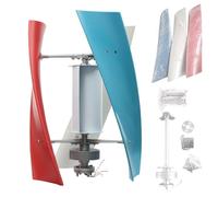 Kit de generador de turbina eólica vertical portátil de 400 W, 12 V CC, 3 cuchillas de freno electromagnético, sistema de viento solar híbrido para cenadores, cabinas, energía industrial marina