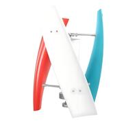 Kit de generador turbo de viento vertical de 100 W con rueda de viento auxiliar y cuchillas de fibra de nailon para iluminación marina, cabina y calle (tres colores, 12 V)
