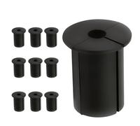 Kit de gestión de cables - 10 piezas pasacables de silicona | Estructura estable, fácil instalación. Agujeros de cable de red de silicona, accesorios de montaje de cables, pasacables de pared para